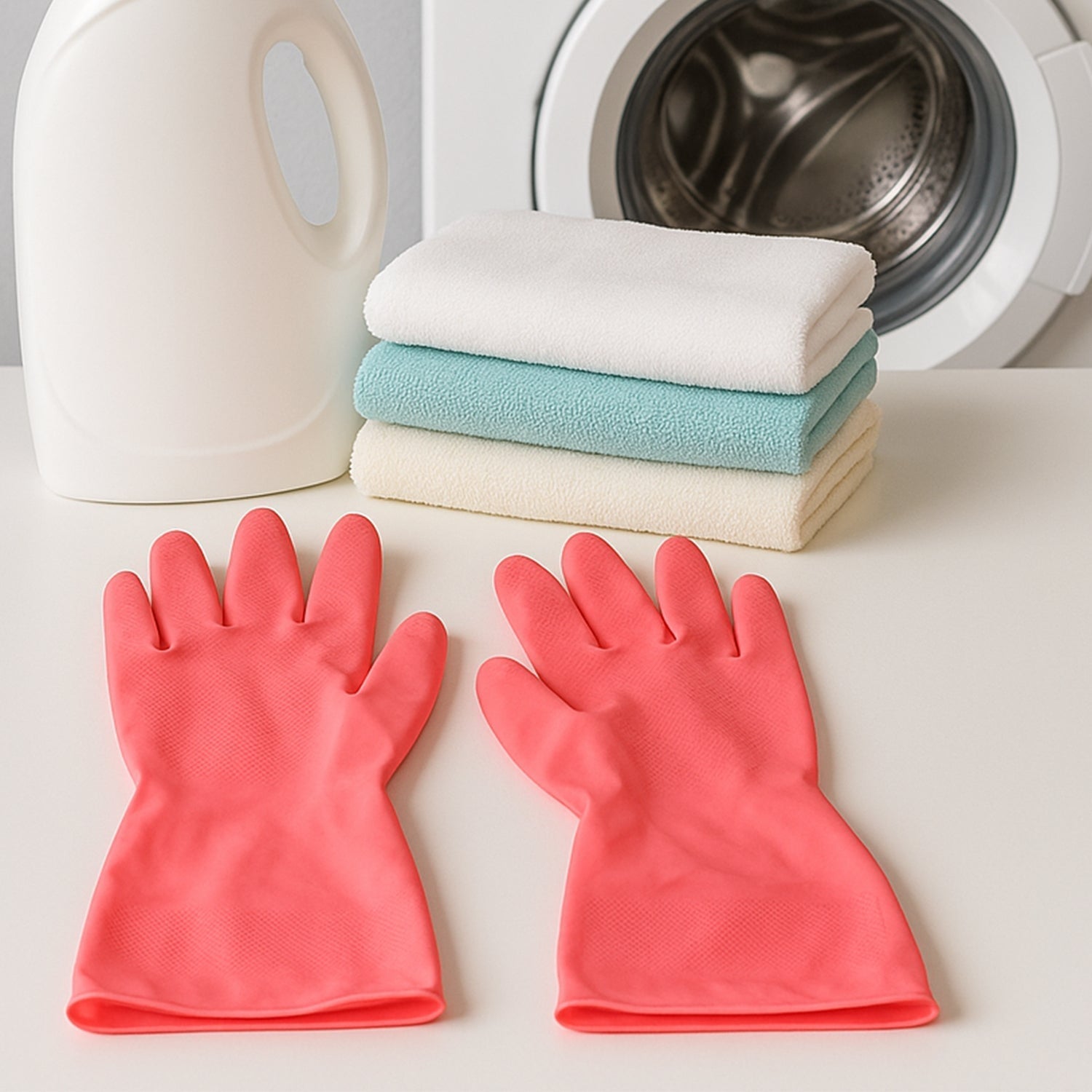 Reusable Waterproof Household Cleaning Gloves (45gm / 1 Pair) Reusable Waterproof Household Cleaning Gloves (45gm / 1 Pair)